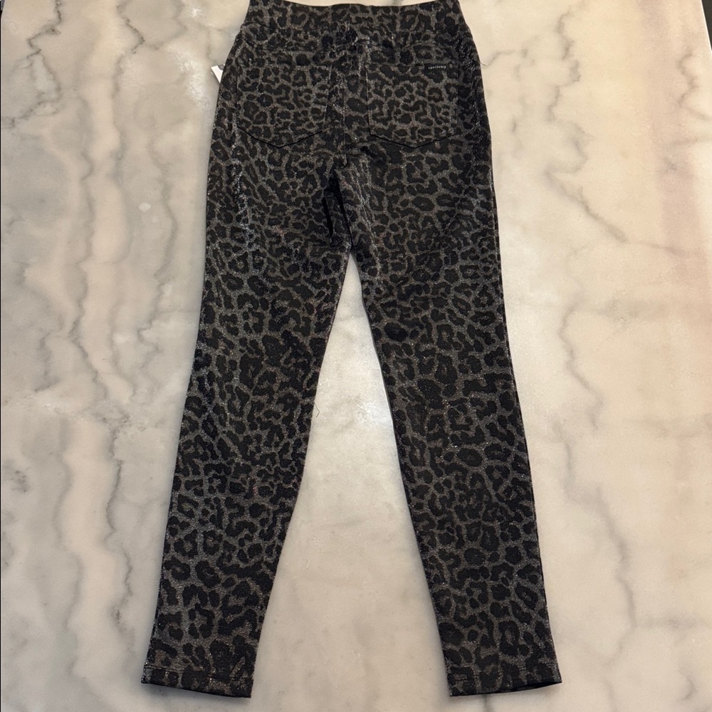 Sanctuary X Anthropologie Runway Shimmer Leopard Print Pants - Picture 5 of 8
